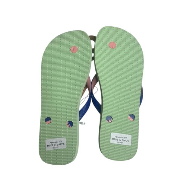 Havaianas Women's Flip Flop Sandals Apple Green Tye-Dye Women's 11/12 NEW - Picture 11 of 11